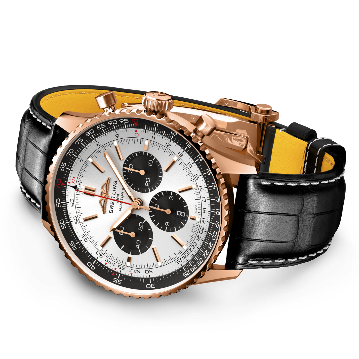 Breitling's Navitimer B01 Chronograph 46 with Silver-white Dial