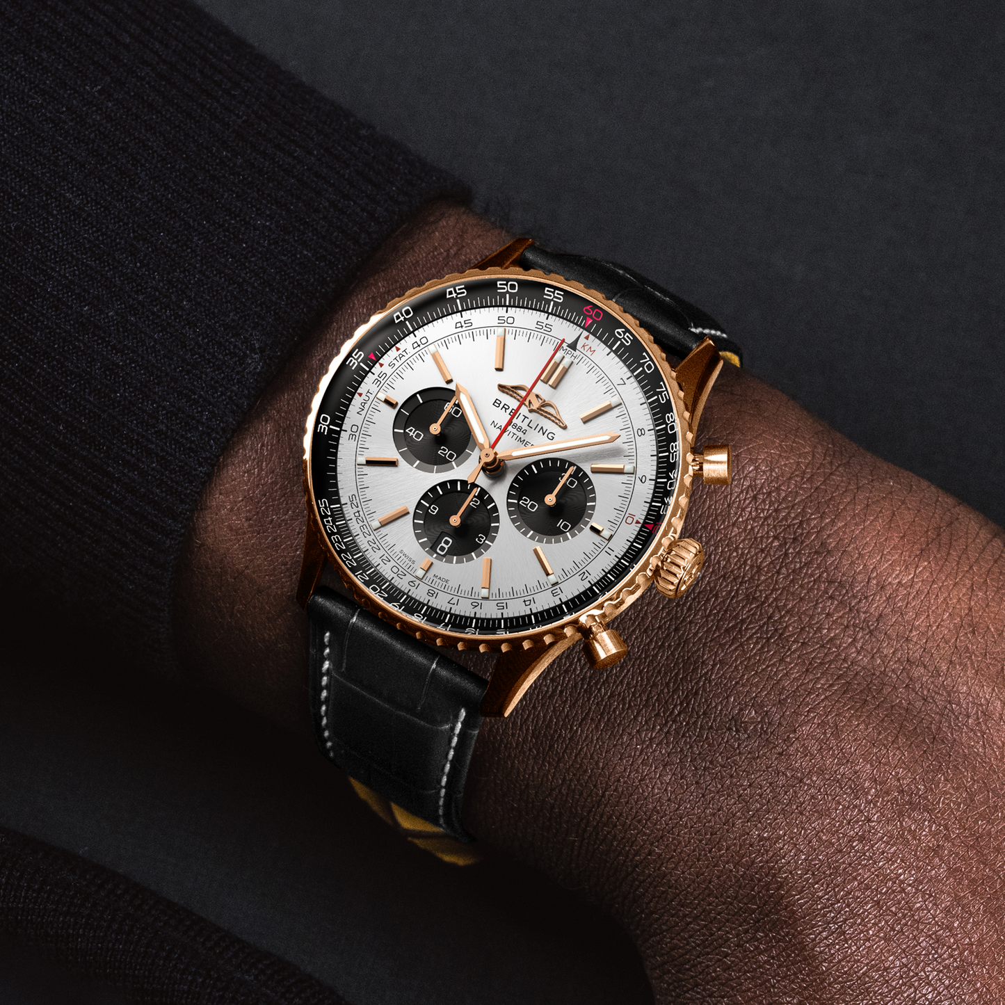 Breitling's Navitimer B01 Chronograph 46 with Silver-white Dial