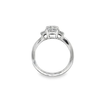 Jai's 18K White Gold Cushion-cut Diamond Engagement Ring