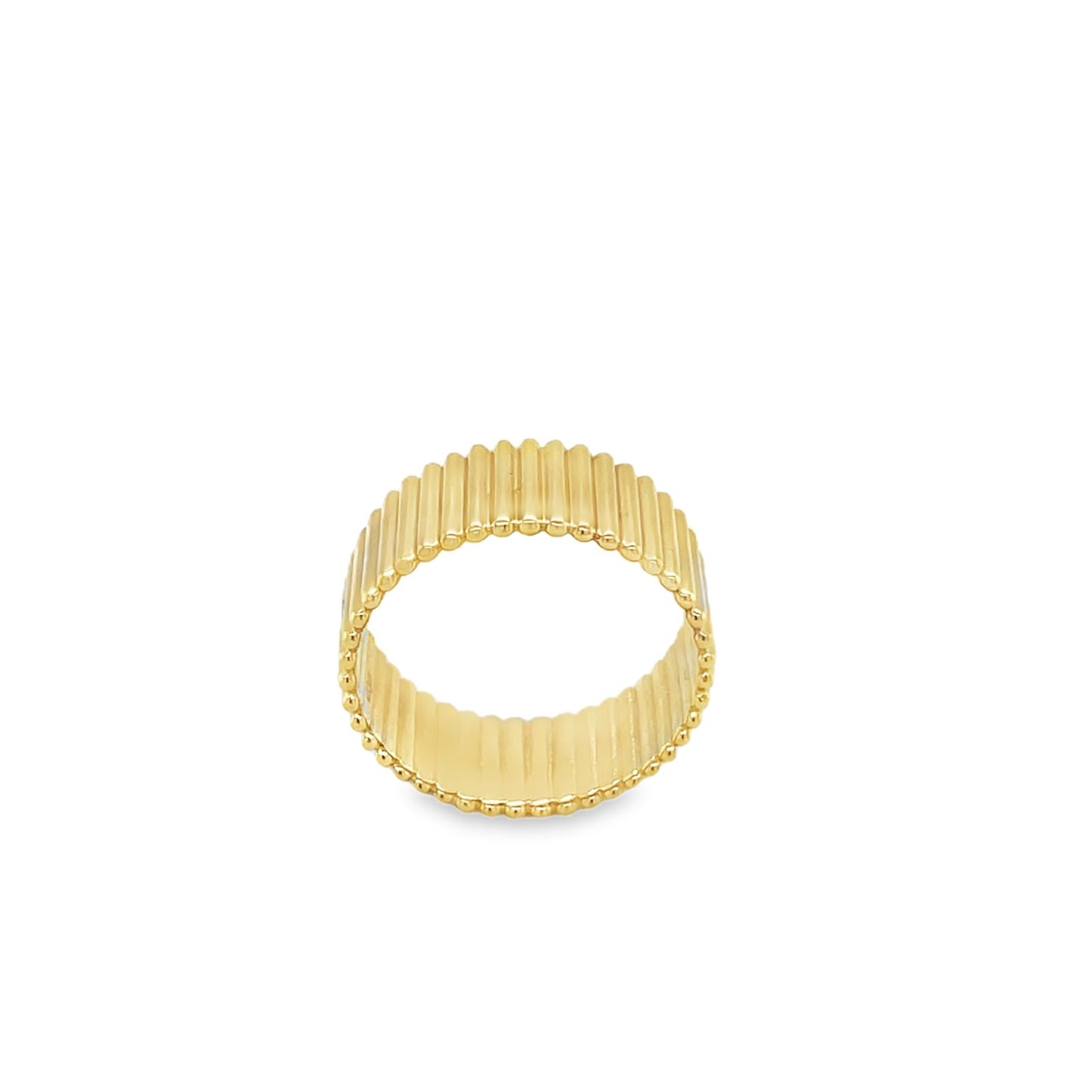 Jai's 14K Yellow Gold Thick Ridged Ring