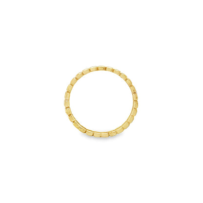 Jai's 14K Yellow Gold Thin Ridged Ring