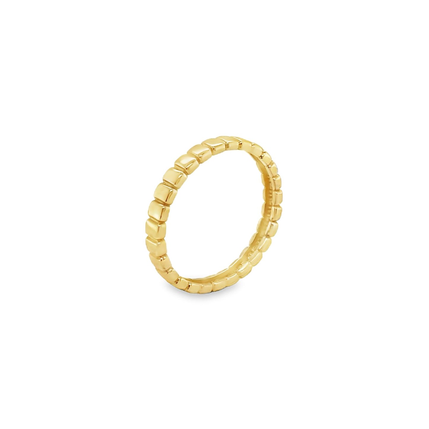 Jai's 14K Yellow Gold Thin Ridged Ring
