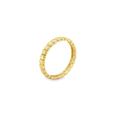 Jai's 14K Yellow Gold Thin Ridged Ring
