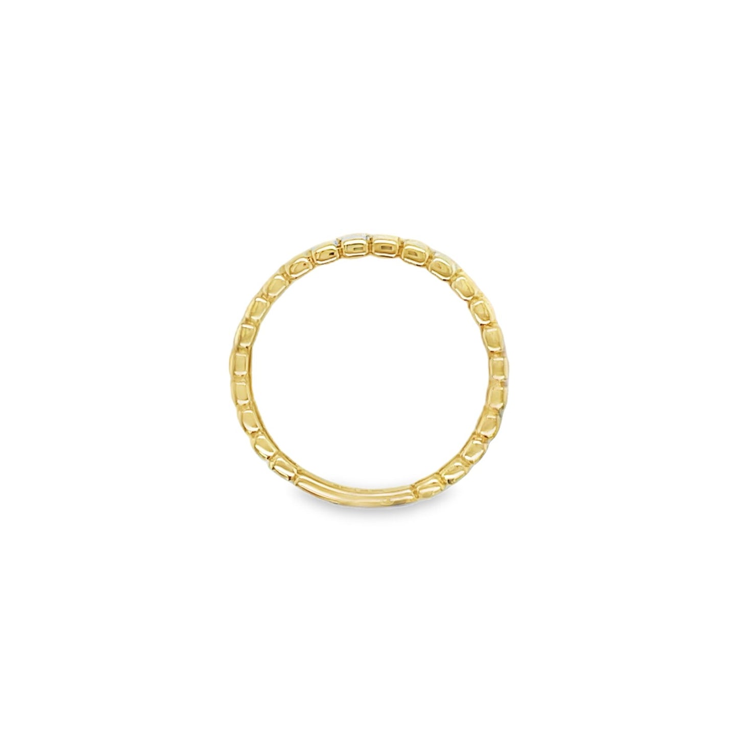 Jai's 14K Yellow Gold Thin Ridged Ring