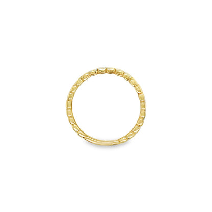 Jai's 14K Yellow Gold Thin Ridged Ring
