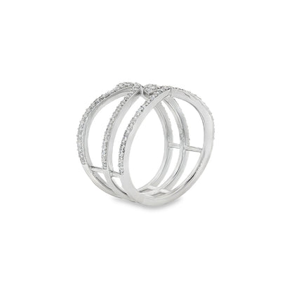 Jai's 18K White Gold Diamond Multi-strand Ring