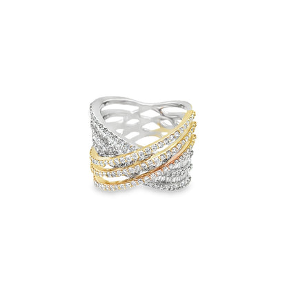 Jai's 18K Two-tone Baguette-cut Diamond Ring