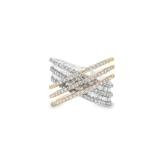 Jai's 18K Two-tone Baguette-cut Diamond Ring