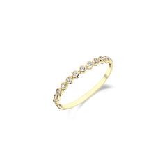 Jai's 14K Yellow Gold Petite Diamond Ring