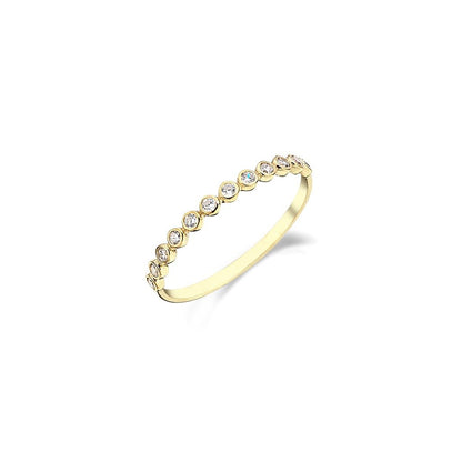 Jai's 14K Yellow Gold Petite Diamond Ring