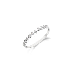 Jai's 14K White Gold Petite Diamond Ring
