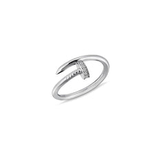 Jai's 14K White Gold Diamond Nail Ring