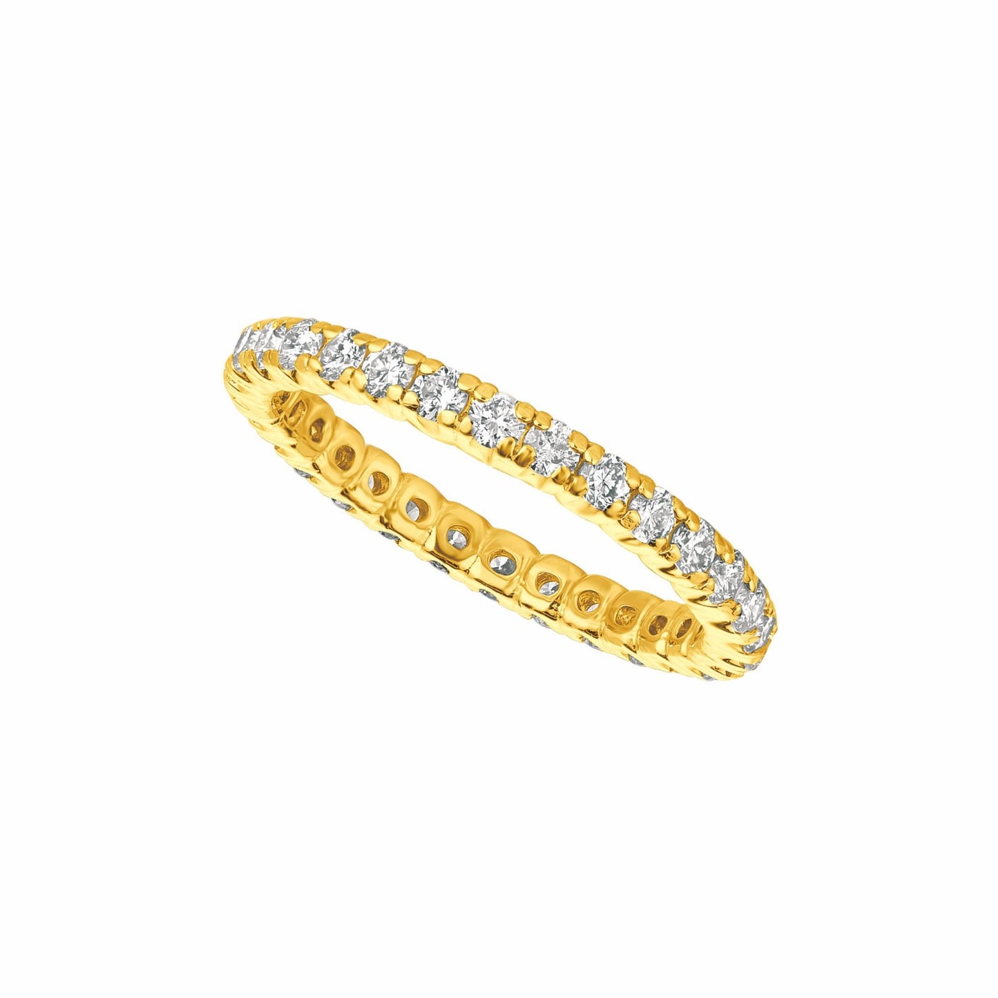Morris & David’s 14K Yellow Gold Diamond Eternity Wedding Band