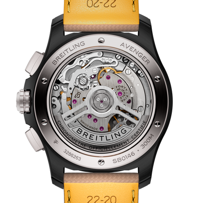 Breitling's Avenger B01 Chronograph 42 Night Mission with Black Dial