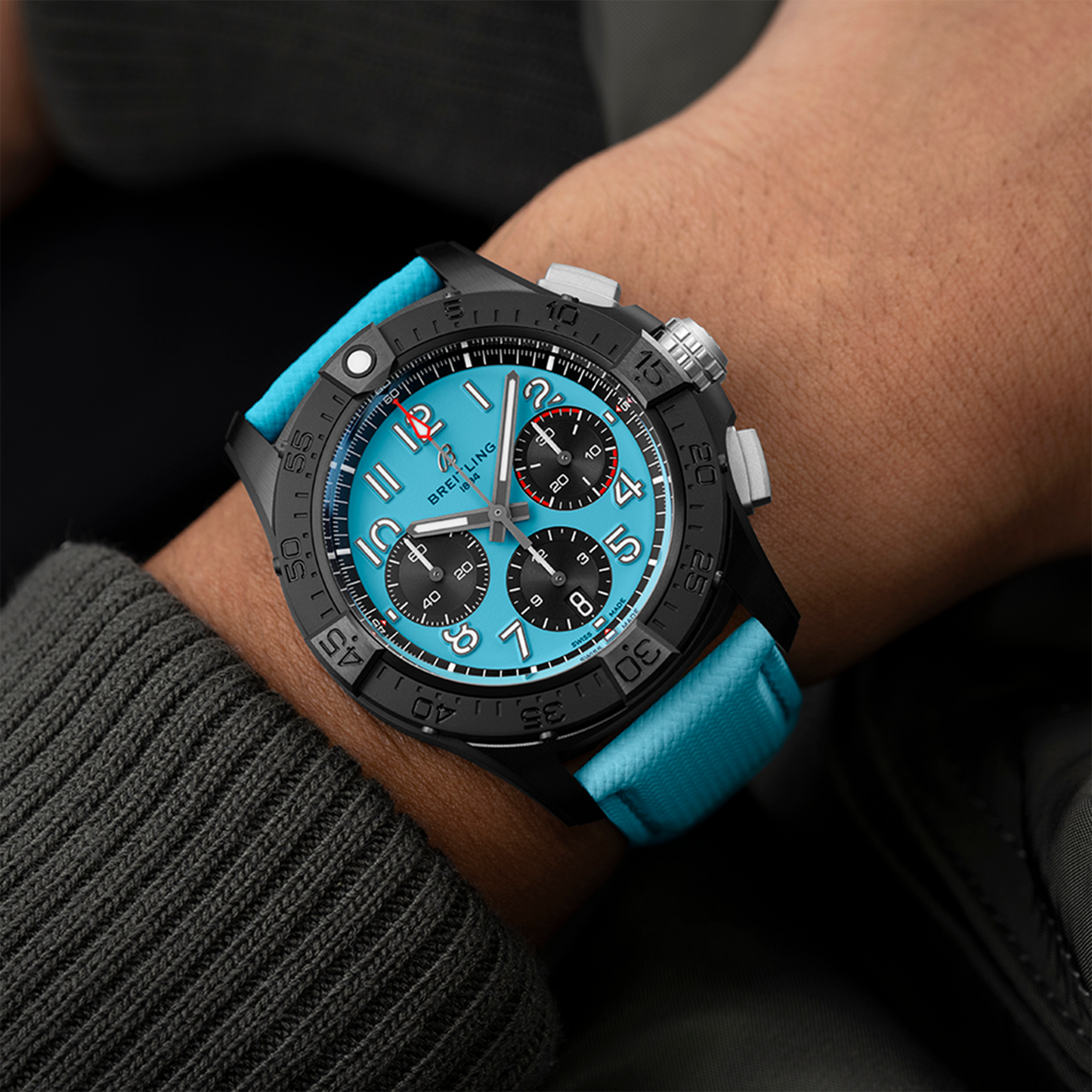 Breitling's Avenger B01 Chronograph 42 Night Mission with Blue Dial