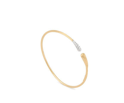 Marco Bicego's 18K Two-tone Lucia Diamond Bangle