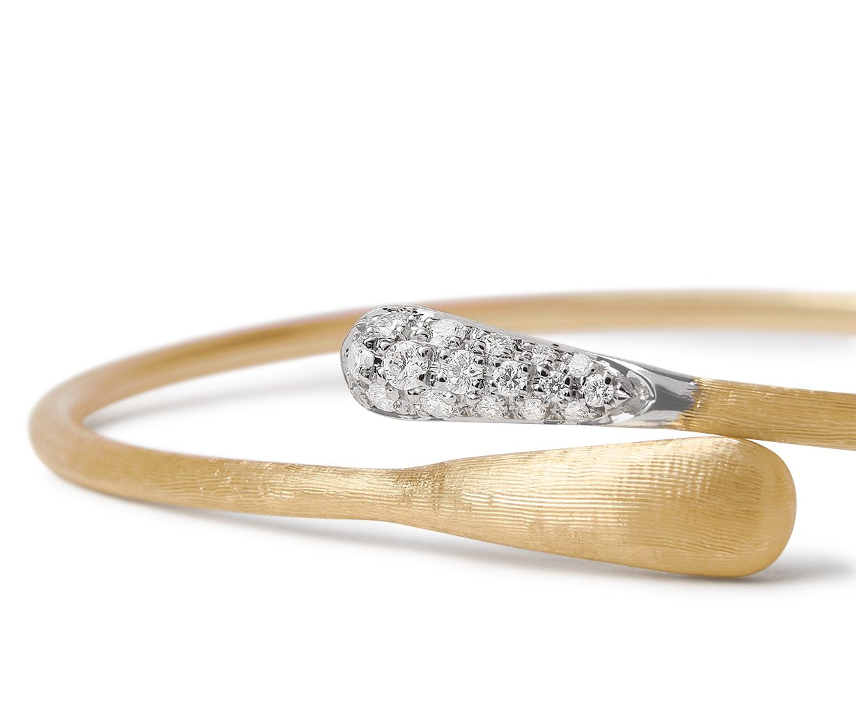 Marco Bicego's 18K Two-tone Lucia Diamond Bangle