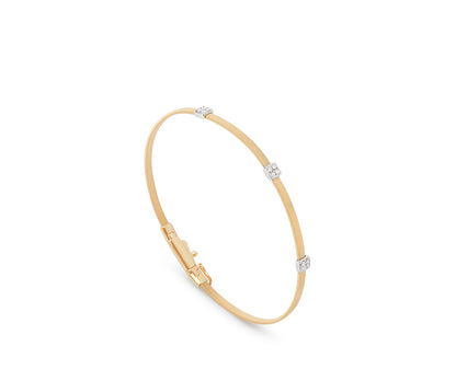 Marco Bicego's 18K Two-tone Masai Diamond Bangle