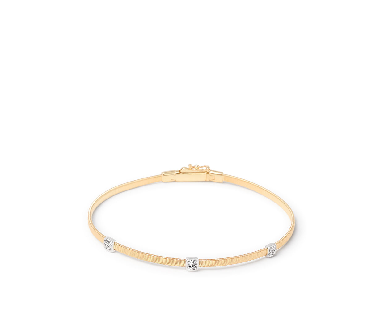 Marco Bicego's 18K Two-tone Masai Diamond Bangle
