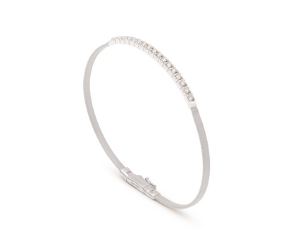 Marco Bicego's 18K White Gold Masai Diamond Bangle