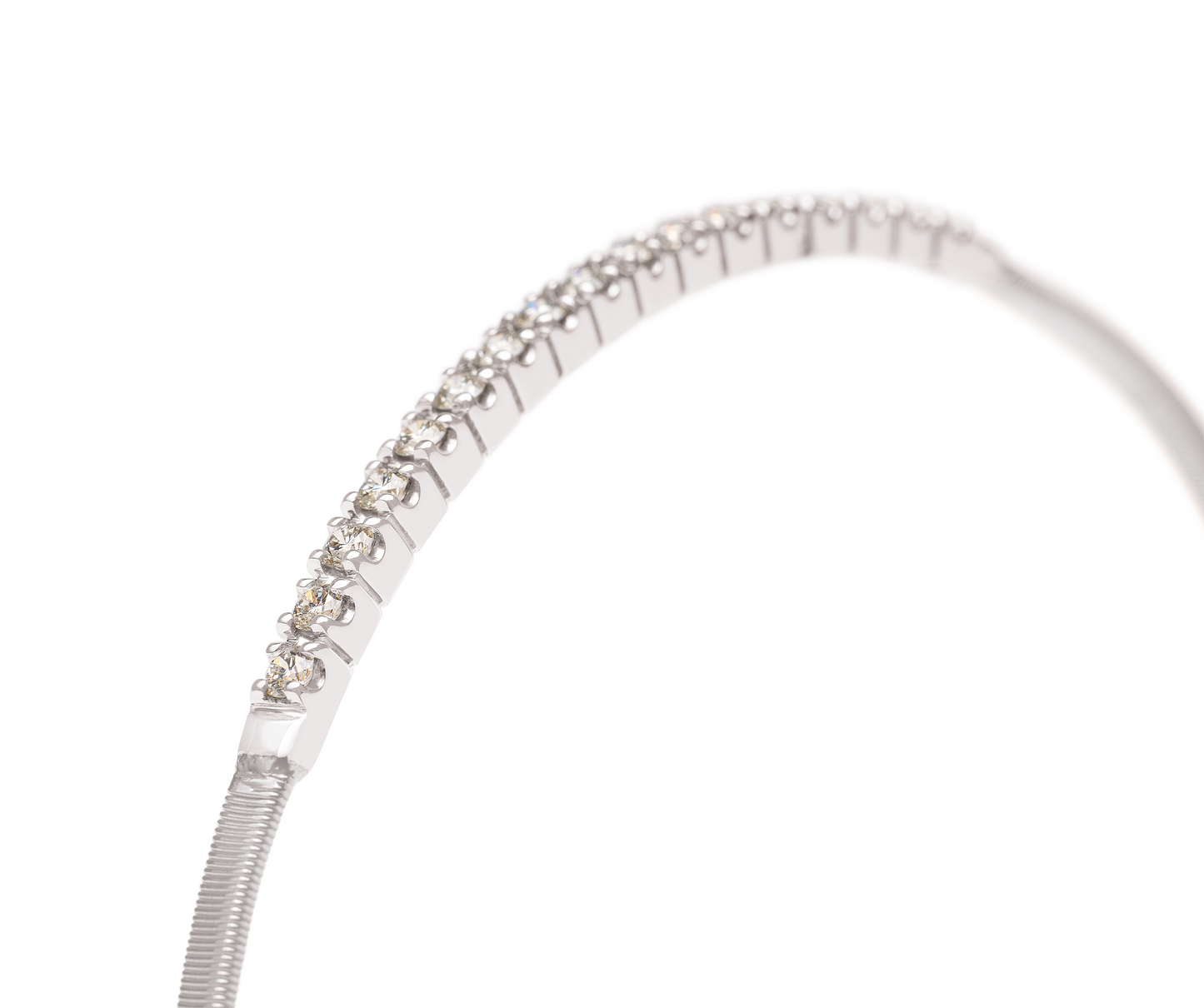 Marco Bicego's 18K White Gold Masai Diamond Bangle