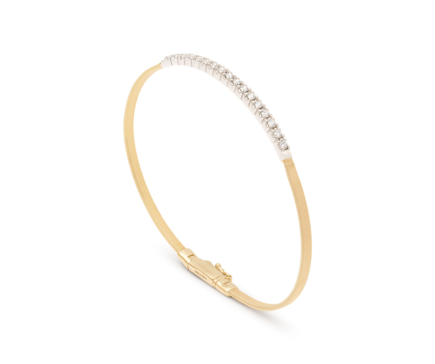 Marco Bicego's 18K Two-tone Masai Diamond Bangle