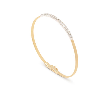Marco Bicego's 18K Two-tone Masai Diamond Bangle
