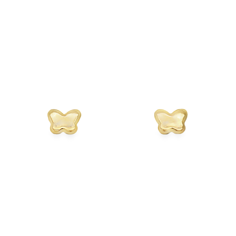 Jai's 14K Yellow Gold Baby Butterfly Studs