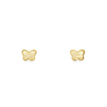 Jai's 14K Yellow Gold Baby Butterfly Studs