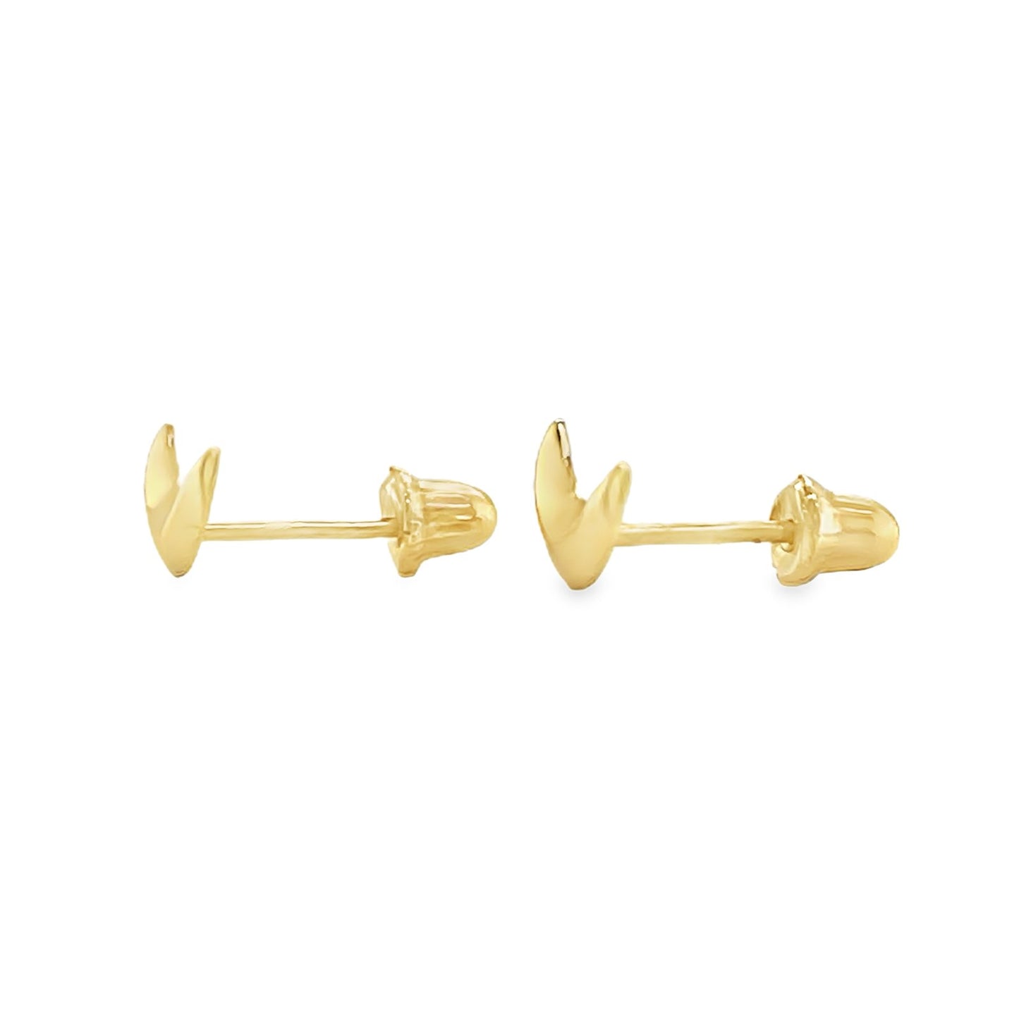 Jai's 14K Yellow Gold Baby Crescent Moon Studs