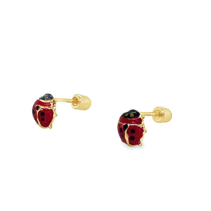 Jai's 14K Yellow Gold Baby Lady Bug Studs