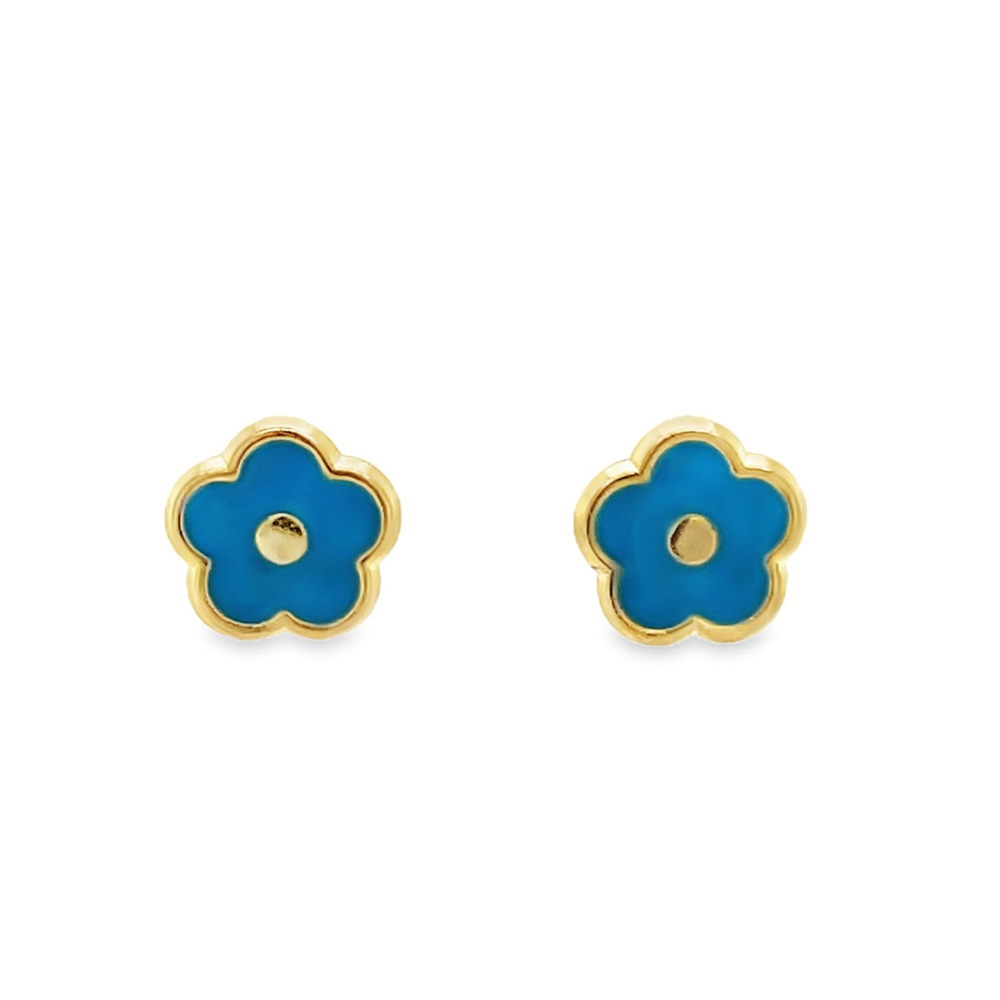Jai's 14K Yellow Gold Vibrant Baby Flower Studs