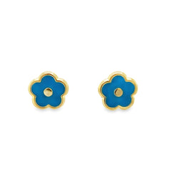 Jai's 14K Yellow Gold Vibrant Baby Flower Studs