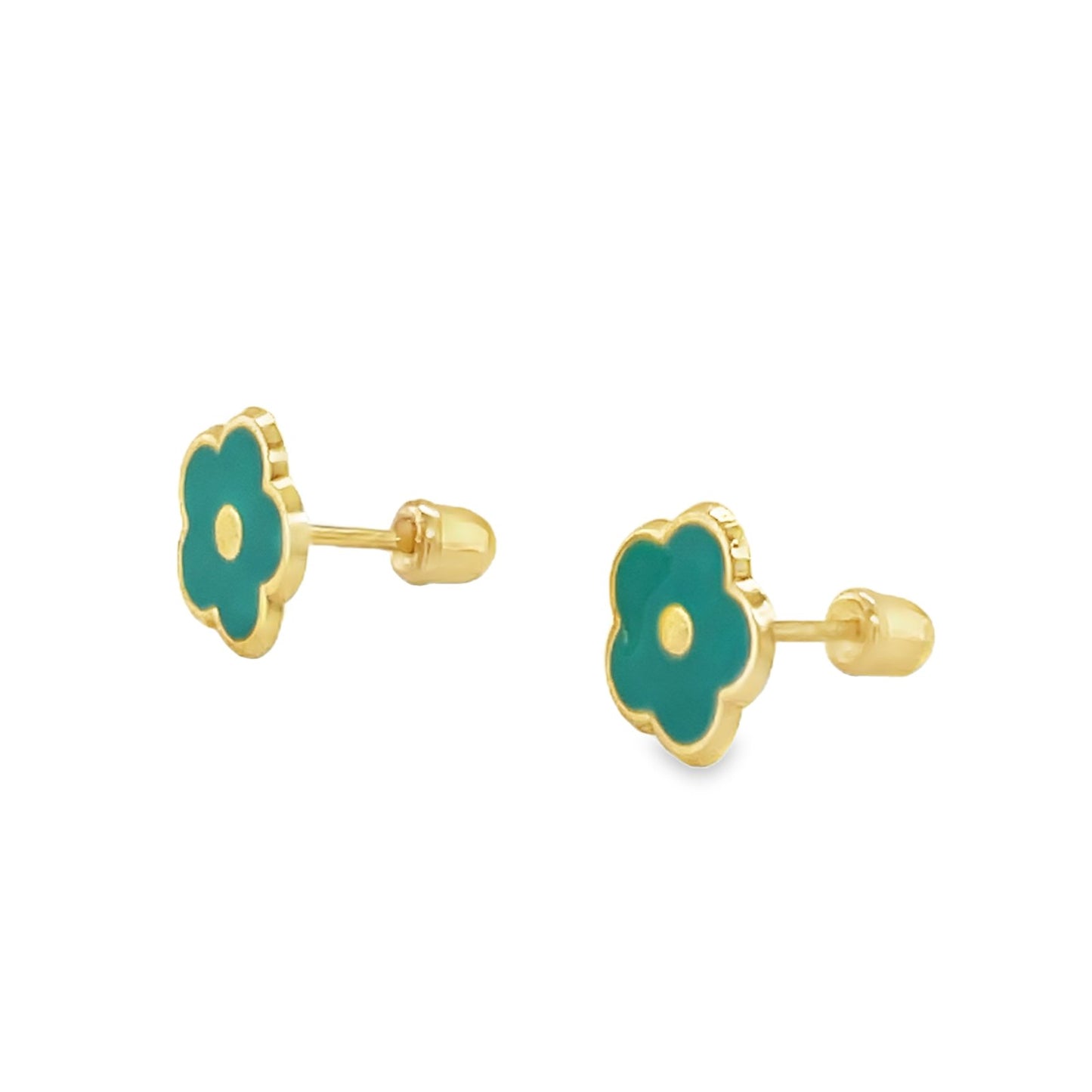 Jai's 14K Yellow Gold Vibrant Baby Flower Studs