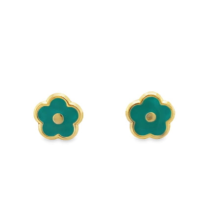 Jai's 14K Yellow Gold Vibrant Baby Flower Studs