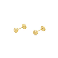 Jai's 14K Yellow Gold Baby Sphere Studs