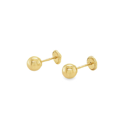Jai's 14K Yellow Gold 5MM Baby Sphere Studs