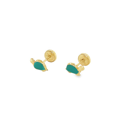 Jai's 14K Yellow Gold Baby Turtle Studs