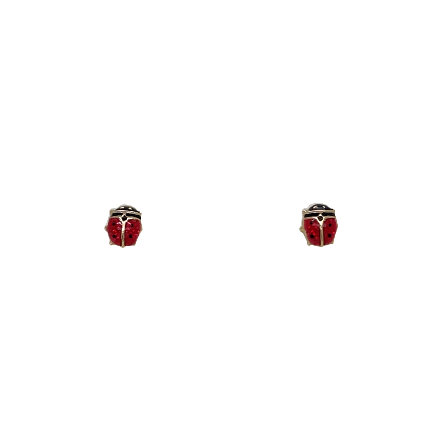 Jai's 14K Yellow Gold Baby Ladybug Studs