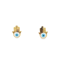 Jai's 14K Yellow Gold Baby Hamsa Hand Studs