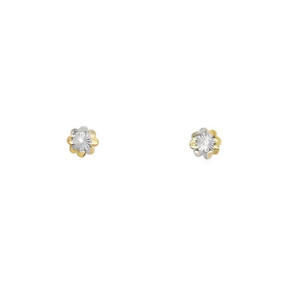 Jai's 14K Two-tone Baby Flower Studs