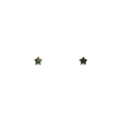 Jai's 14K Yellow Gold Baby Star Studs