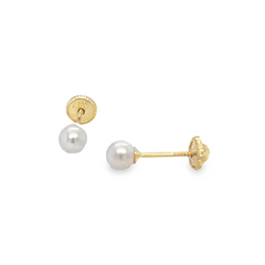 Jai's 14K Yellow Gold 3MM Baby Pearl Studs