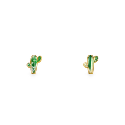 Jai's 14K Yellow Gold Baby Cactus Studs