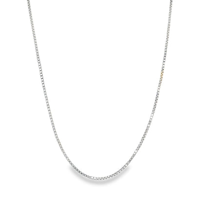 Jai's Sterling Silver Fine Box Chain - 18"
