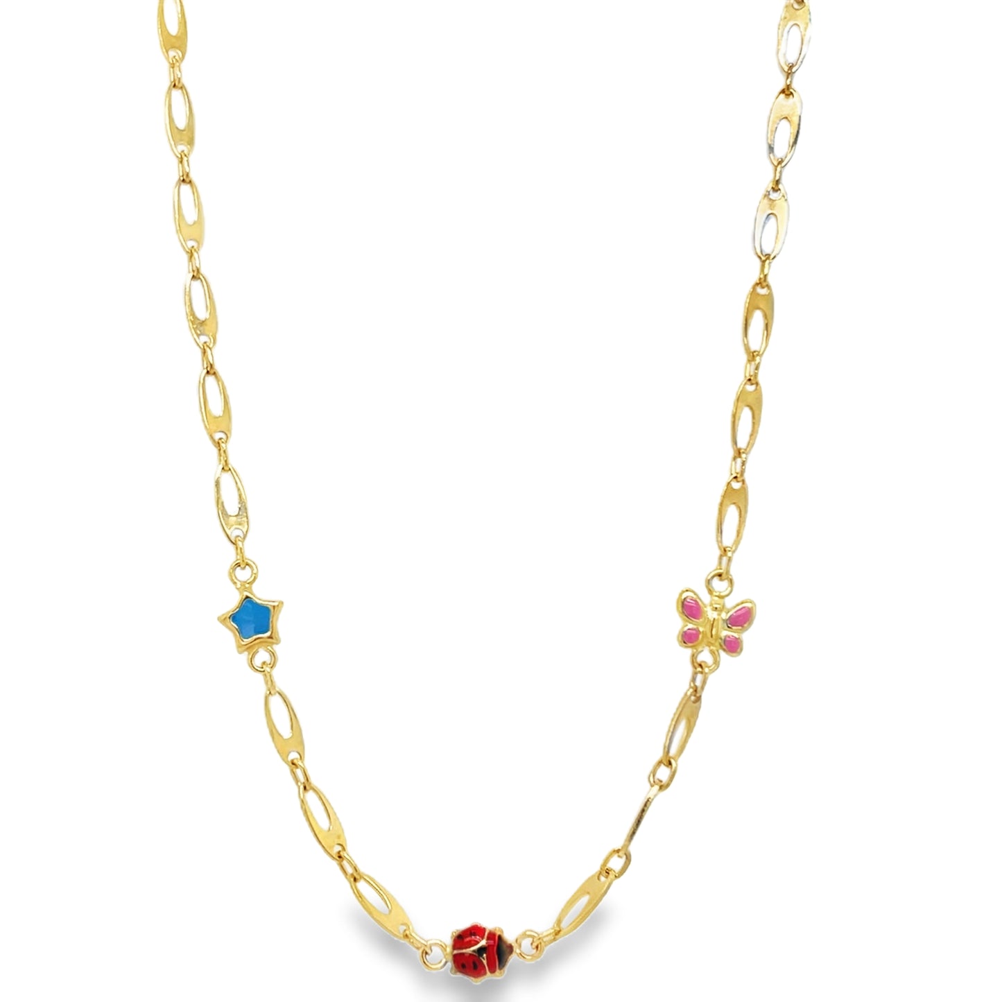 Jai's 14K Yellow Gold Charm Necklace