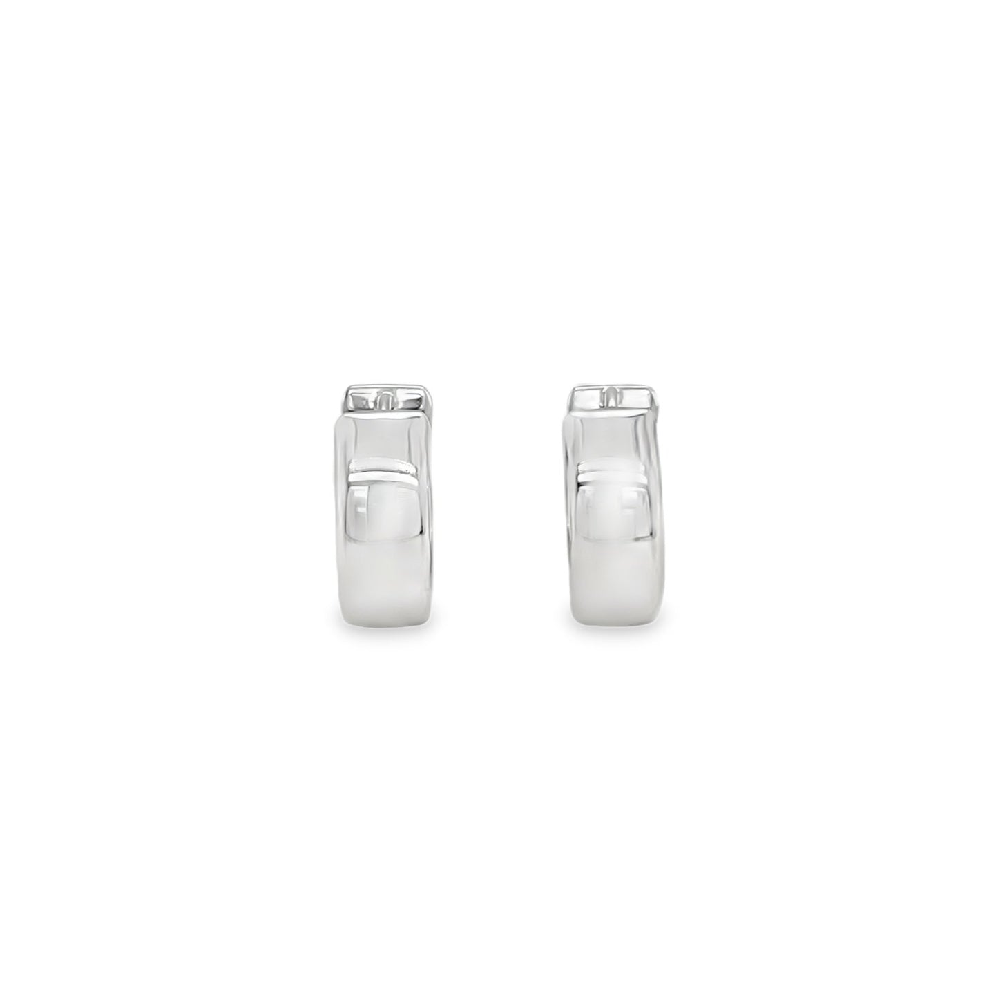 Jai's 14K White Gold Medium Huggies