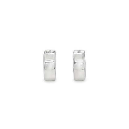 Jai's 14K White Gold Medium Huggies