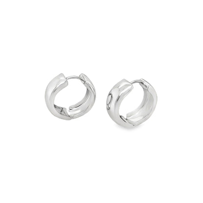Jai's 14K White Gold Medium Huggies