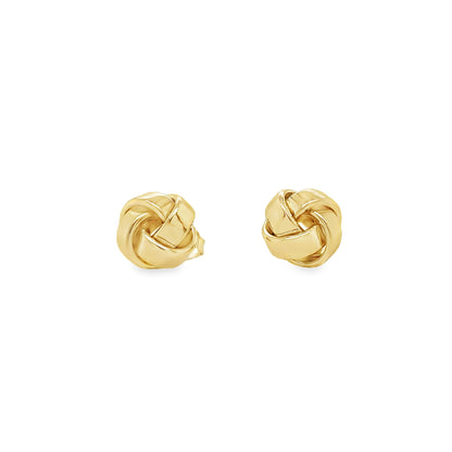 Jai's 14K Yellow Gold Knotted Studs
